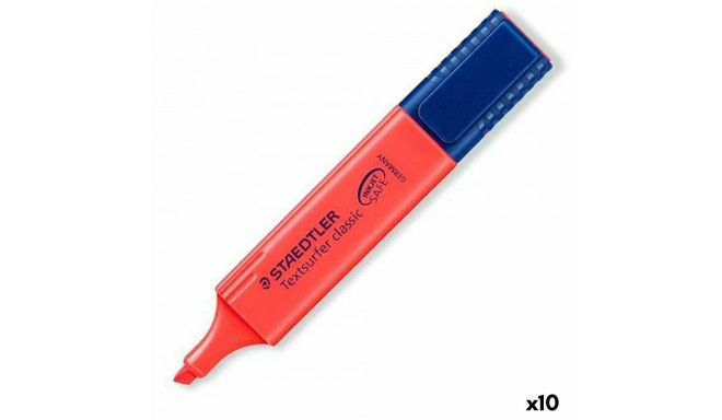 Fluorescent Marker Staedtler Textsurfer Classic Red 10Units