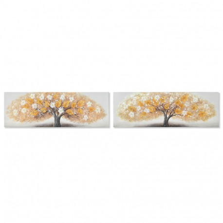 Canvas Home ESPRIT Canvas MDF Wood 90 x 3 x 30 cm