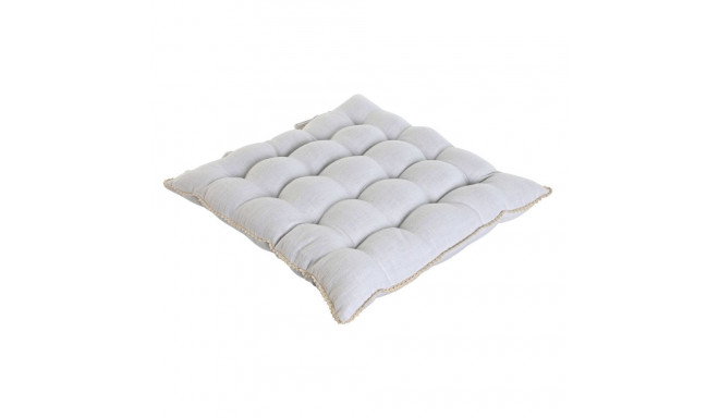 Chair cushion Home ESPRIT White 42 x 42 x 6 cm