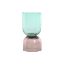 Vase Home ESPRIT Bicoloured Crystal 10 x 10 x 21 cm Vase Home ESPRIT Bicoloured Crystal 10 x 10 x 21 cm