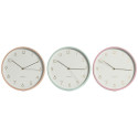 Wall Clock Home ESPRIT Coral Mint Lilac PVC 25,5 x 4,3 x 25,5 cm (3 Units)