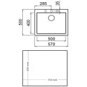 Раковина с одной мойкой Teka Forsquare 50.40 TG Белый