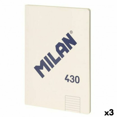Märkmik Milan 430 Beež A4 48 Lehed 21 x 29,7 cm (3 Ühikut)