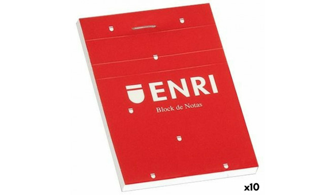 Märkmik ENRI Punane A7 80 Lehed (10 Ühikut)