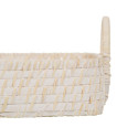 Tray White Bamboo Rattan 45 x 34 x 13 cm (2 Units)