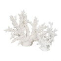 Decorative Figure White Resin Coral 34 X 13 X 27 CM