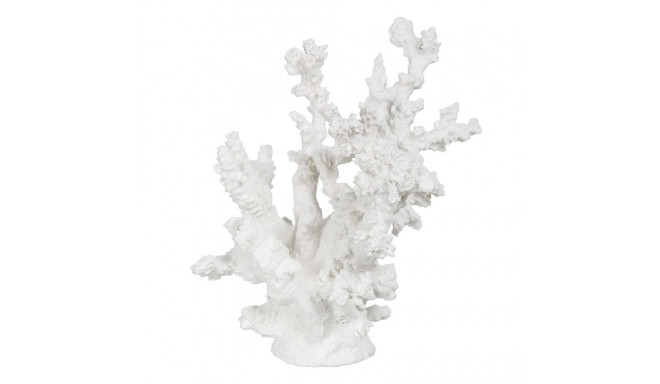 Decorative Figure White Resin Coral 17 x 17 x 20 cm