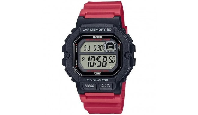 Meeste Kell Casio ILLUMINATOR Must (Ø 44,5 mm)