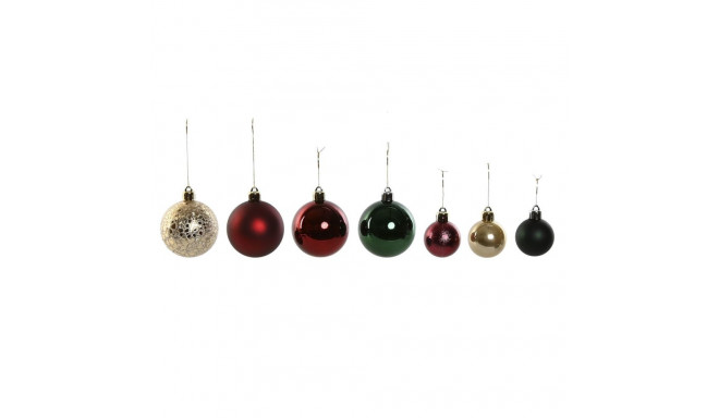 Christmas Baubles Home ESPRIT Red Green Polyethylene 27 x 12 x 25 cm (50 Pieces)