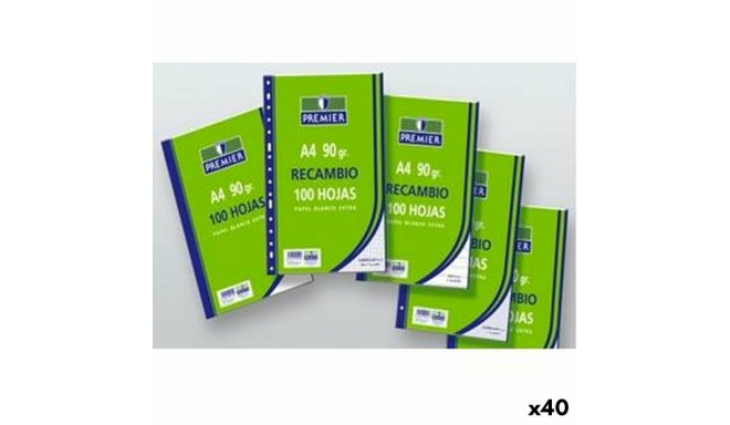 Notepad Extra white A4 100 Sheets (40 Units)