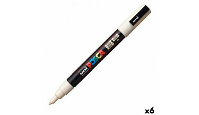 Acrylic paint marker POSCA PC-3M Beige 0,9-1,3 mm (6 Units)