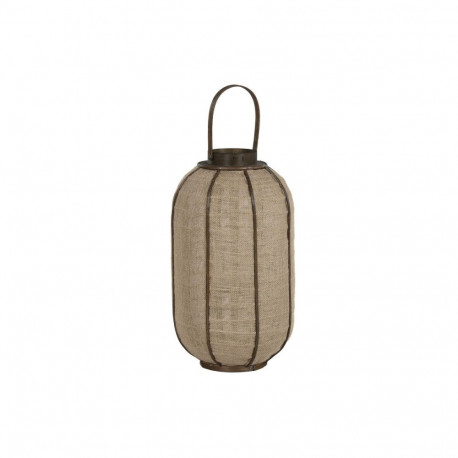 Candleholder Home ESPRIT Natural Jute Bamboo 31,5 x 31,5 x 53 cm