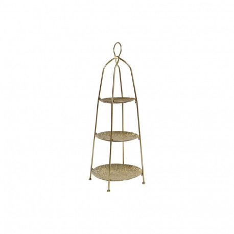 Fruit Bowl Home ESPRIT Golden Metal 39 x 39 x 86 cm