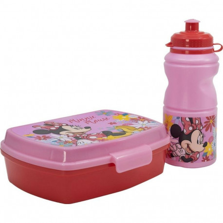 Piknikukorv Pudeliga Minnie Mouse CZ11278 380 ml 17 cm Plastmass