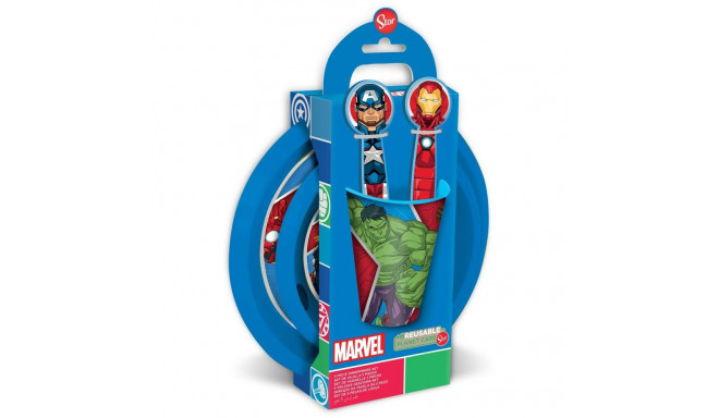Children’s Dinner Set The Avengers CZ11309 Plastic (5 Pieces)