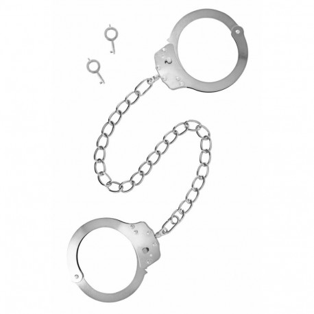 Hog Tie & Cuff käerauad Fetish Tentation Hõbedane