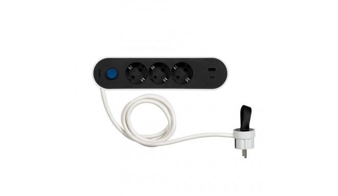 3-socket plugboard with power switch Simon