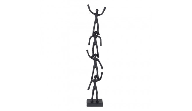 Decorative Figure Black Aluminium 13 x 12 x 75 cm