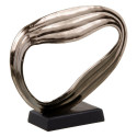 Decorative Figure Black Silver Aluminium 36,8 x 15 x 32 cm