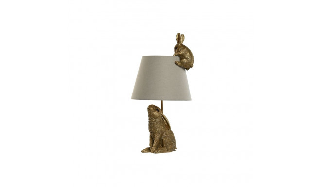 Desk lamp Home ESPRIT Beige Golden Resin 50 W 220 V 30 x 30 x 58 cm