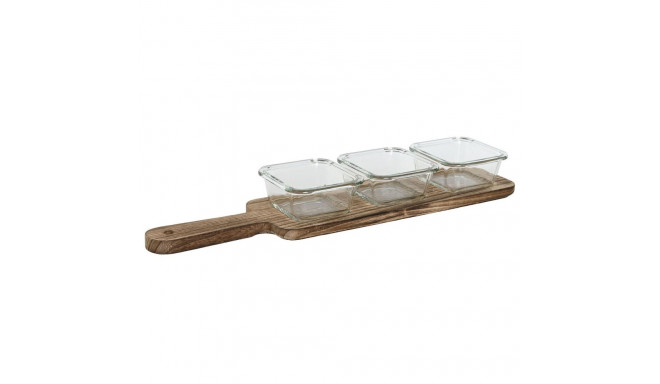 поднос для закусок Home ESPRIT Натуральный 140 ml 43 x 10 x 5,5 cm