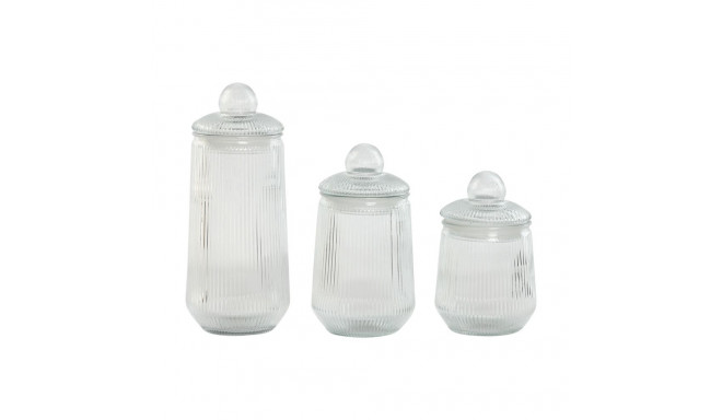 3 Tubs Home ESPRIT Transparent Silicone Crystal 1,4 L 3 Pieces