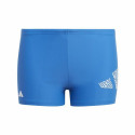 Children’s Bathing Costume Adidas 3 Bar Log Blue - 7-8 Years