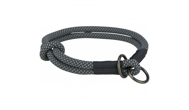 Dog Training Collars Trixie Soft Rope Black Grey L/XL 55 cm