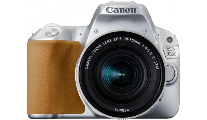 Canon EOS 200D + 18-55mm IS STM, sudrabots