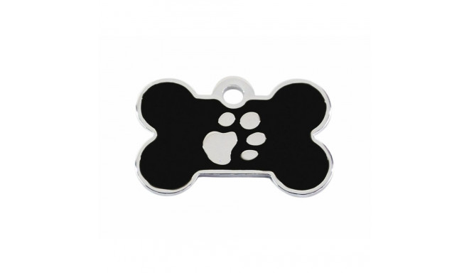 Identification plate for collar Imarc Bone Black Silver