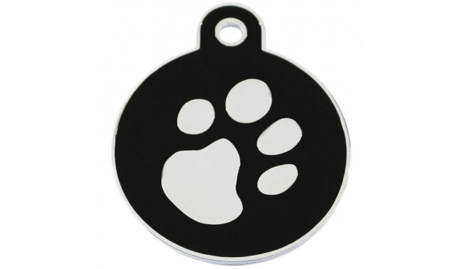 Identification plate for collar Imarc Circle Black Silver