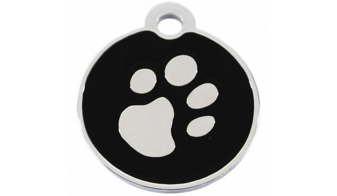 Identification plate for collar Imarc Circle Black Silver