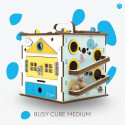 BusyBuddyToys - wooden activity cube for kids  (3+)