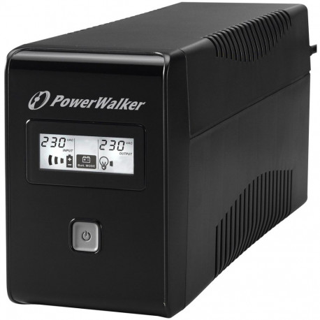 PowerWalker VI 850 LCD line-interactive katkematu toiteallikas (UPS) 0.85 kVA 480 W