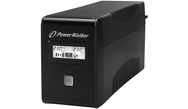PowerWalker VI 850 LCD line-interactive katkematu toiteallikas (UPS) 0.85 kVA 480 W