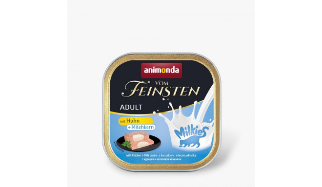 ANIMONDA Vom Feinsten Adult Milkies kanaga ja piimase täidisega märgtoit kassidele 100g