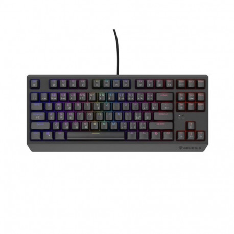 GAMING KEYBOARD GENESIS THOR 230 TKL CZ/SK RGB MECHANICAL OUTEMU RED BLACK HOT SWAP