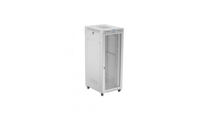 FLOOR-STANDING RACK CABINET 19" 42U 800X1000 GREY PERFORATED LCD DOOR LANBERG (FLAT PACK)