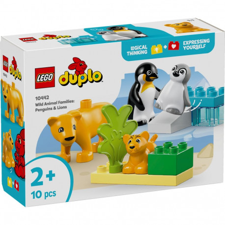 LEGO DUPLO Metsloomade perekonnad: pingviinid ja lõvid