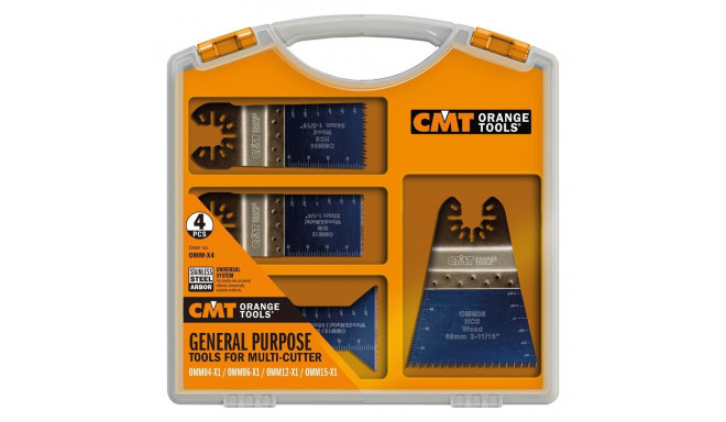 4 PIECE MULTIPURPOSE SET FOR OSCILLATING MULTI-TOOLS