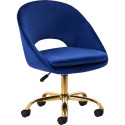 Activeshop 4Rico swivel chair QS-MF18G velvet navy blue