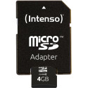 "CARD 4GB Intenso 3413450 MicroSDHC Class 10 20MB/s inkl. Adapter"