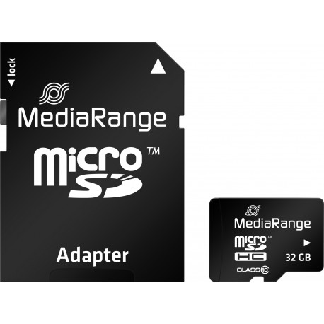 MediaRange mälukaart microSDHC 32GB C10 + adapter