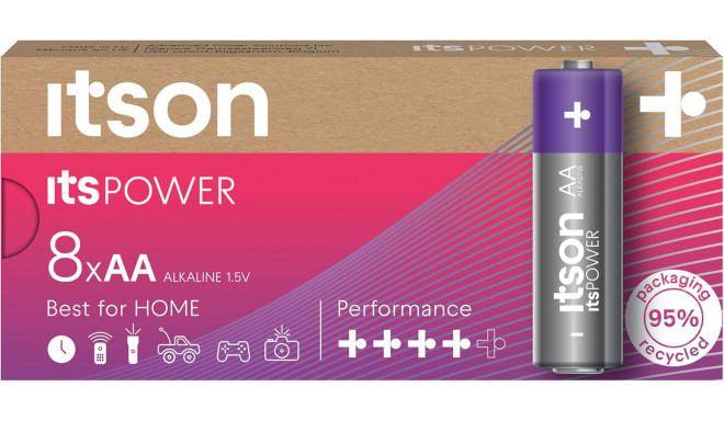 itson itsPOWER patarei Alkaline LR6IPO/8CB