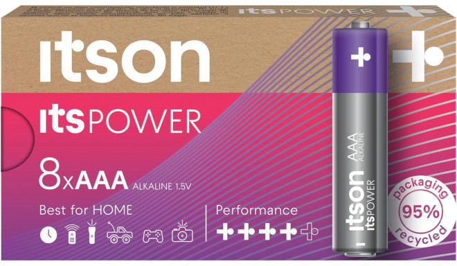 itson itsPOWER patarei Alkaline LR03IPO/8CB