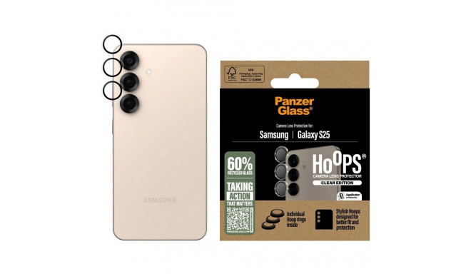 PanzerGlass Hoops Lens Protector Tempered Glass for Samsung Galaxy S25 Clear