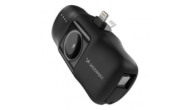 Wozinsky WF16-YLS 5000mAh 15W Lightning Mini Power Bank with Built-in USB-C Cable and Apple Watch Ch
