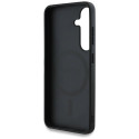 Guess 4G Round Patch Classic Logo MagSafe case for Samsung Galaxy S25 blue