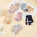 Women's/children's winter telephone gloves - pink