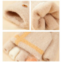 Women's/children's winter telephone gloves - pink
